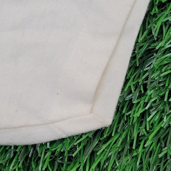 Vintage 80s Hanes Shirt Womens S/M 18x26 Ivory Logo USA - Picture 12 of 13